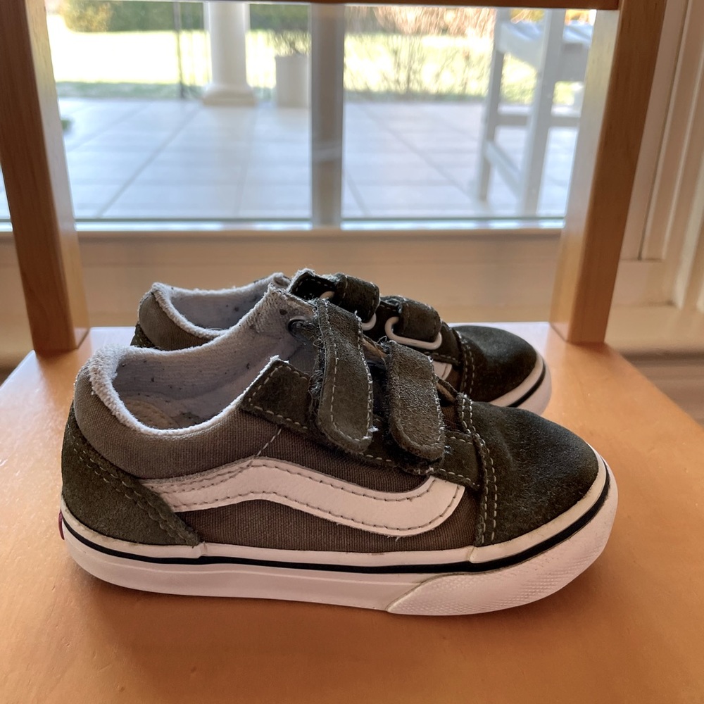 Vans for Toddlers Olive Green size 7